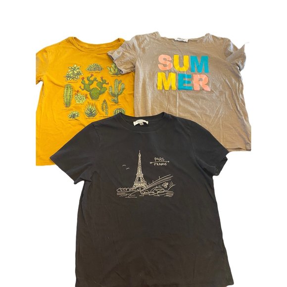 Women's Small Tee Shirt Bundle Fifth Sun Forever 21 Double Zero - Picture 1 of 14